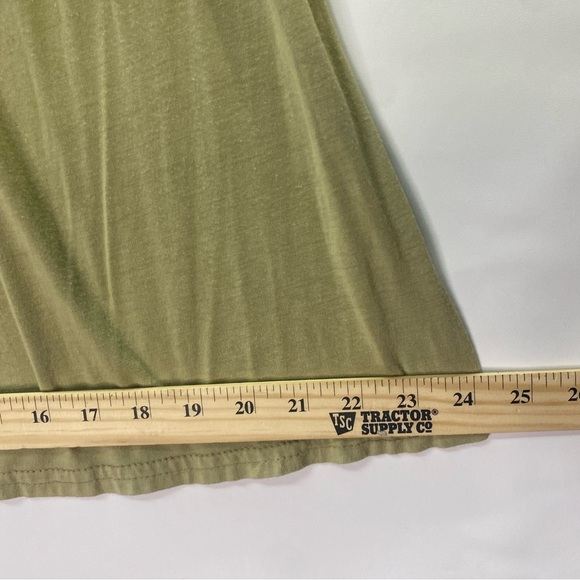 Simply Irresistible Feminine Boho T-shirt  XL Green Satin Cording Bodice Flowy - Picture 2 of 9